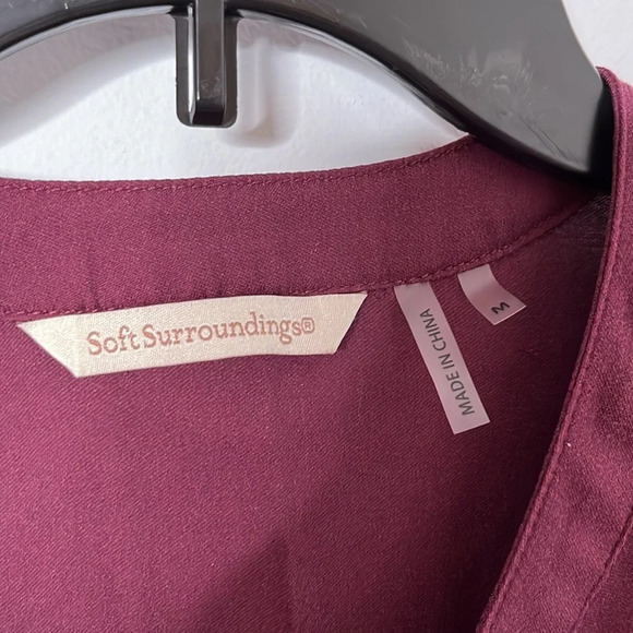 Soft Surroundings In the Study Mulberry Asymmetrical Tunic - Picture 3 of 7